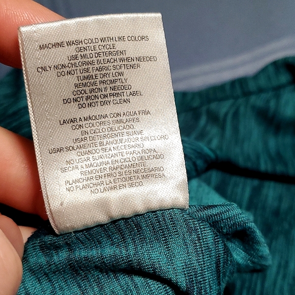 32 Degrees Aqua/Teal Heathered Athletic Scoop Neck T-Shirt - Size Small - Picture 8 of 8